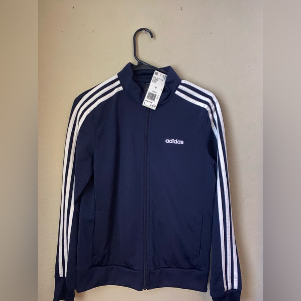 New | adidas Women Essentials 3-stripes
Tricot Track Jacket Ink Navy Blue